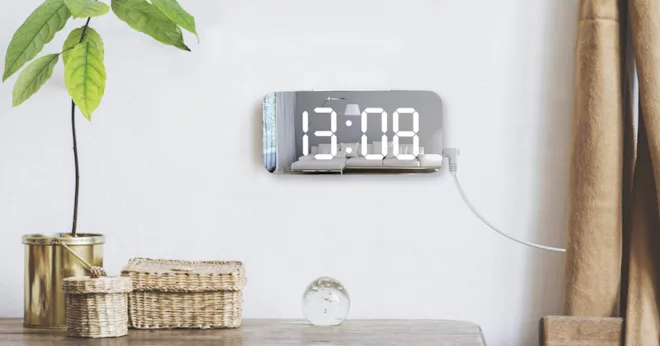 WulaWindy Digital Mirror Alarm Clock