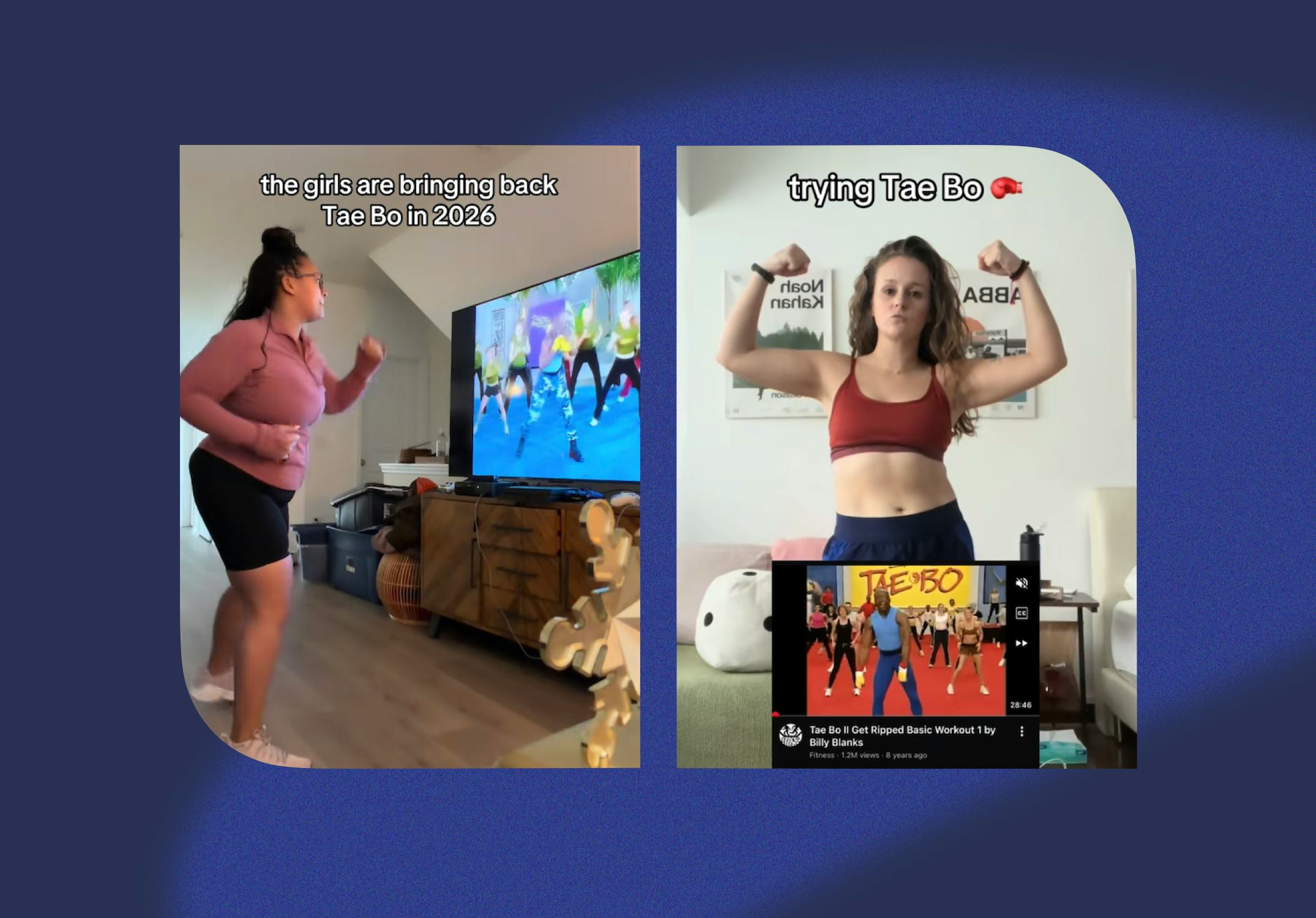 According to TikTok, Tae Bo is back.