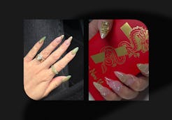 Jade marble nail designs that'll bring good luck to your fingertips.