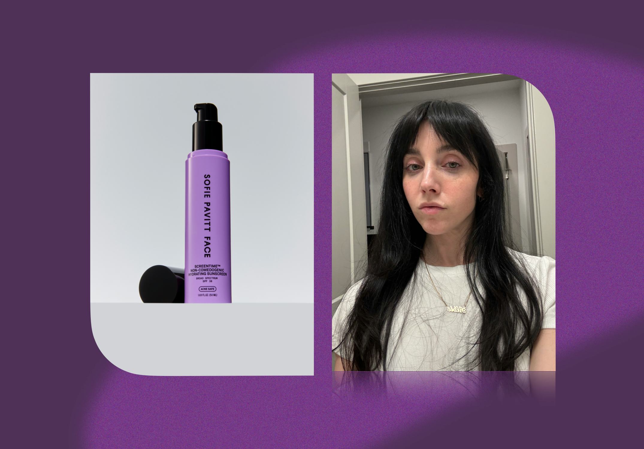 An honest review of Sofie Pavitt's Screentime Sunscreen SPF 30.