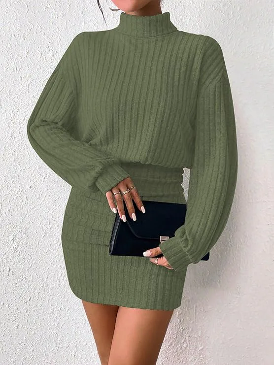 HBQ Pullover Sweater Dress