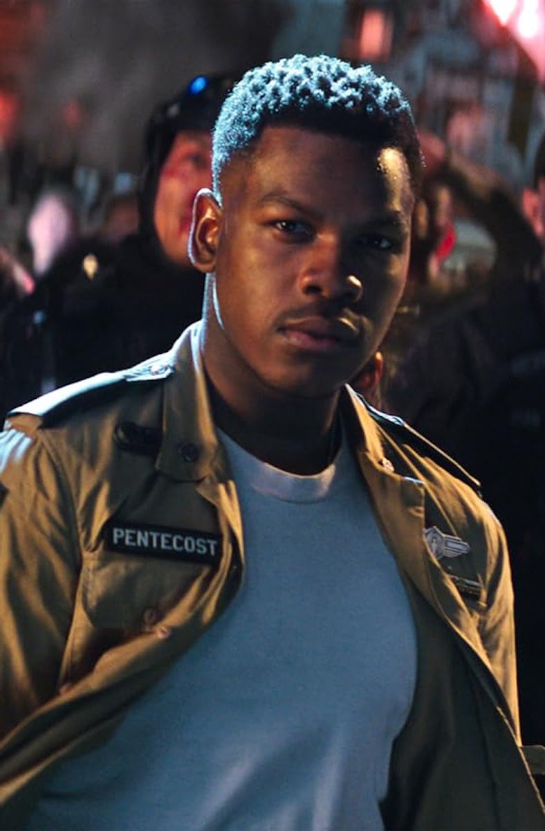 Mackenyu, Cailee Spaeny, John Boyega, and Scott Eastwood in Pacific Rim: Uprising