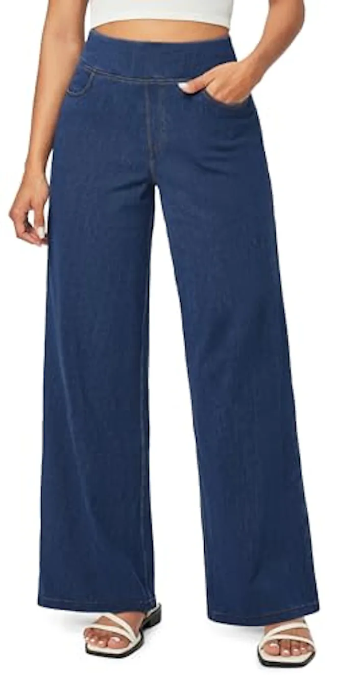 IUGA Pull-On Wide Leg Jeans