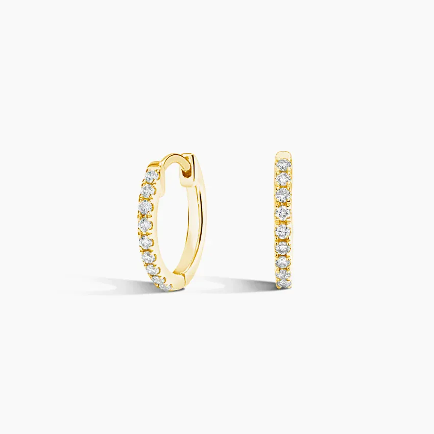 Diamond Hoop Earrings