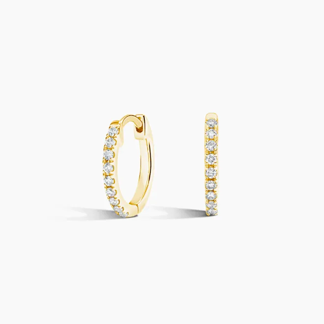 Diamond Hoop Earrings