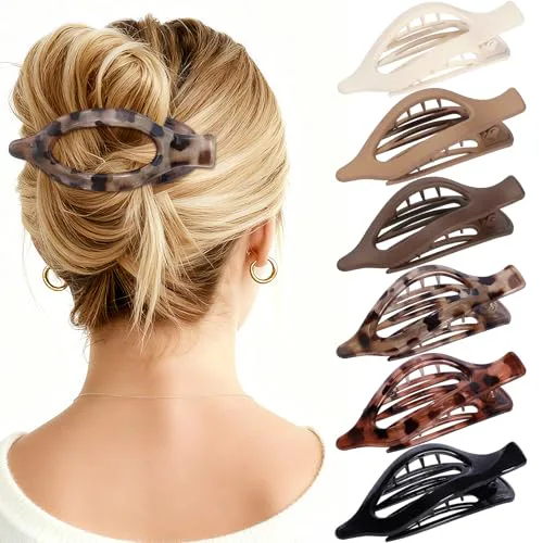 Flat Hair Clips (6-Pack)
