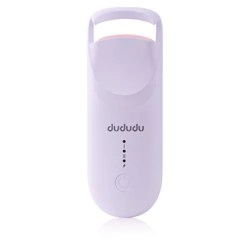 DUDUDU Heated Eyelash Curler, Portable Travel-Size Mini Electric Heated Lash Curler - 2-Level Adjust...