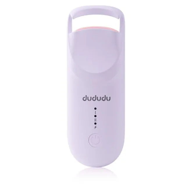 DUDUDU Heated Eyelash Curler, Portable Travel-Size Mini Electric Heated Lash Curler - 2-Level Adjust...