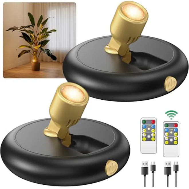 Ler0ktr Rechargeable Battery LED Spotlight