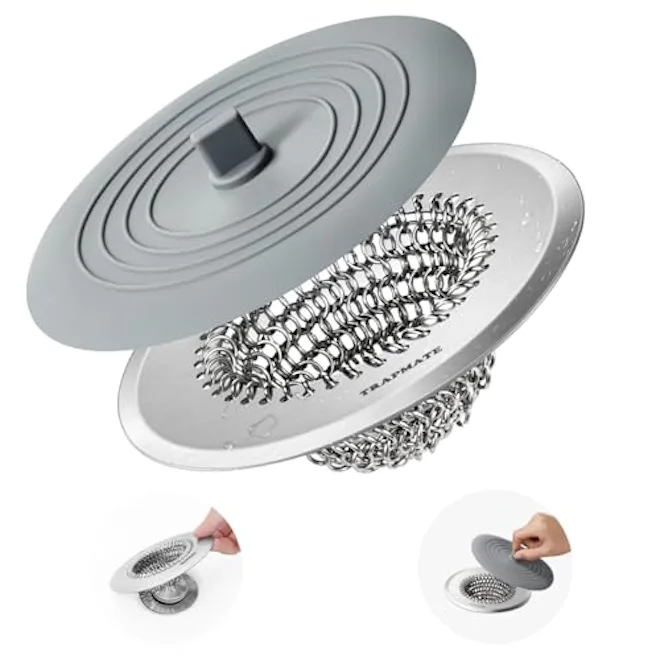 TRAPMATE Bathtub Hair Catcher & Stopper