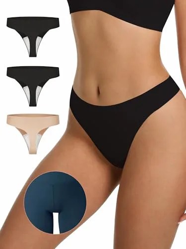 LUCKMEEY Cotton Thongs (3-Pack)