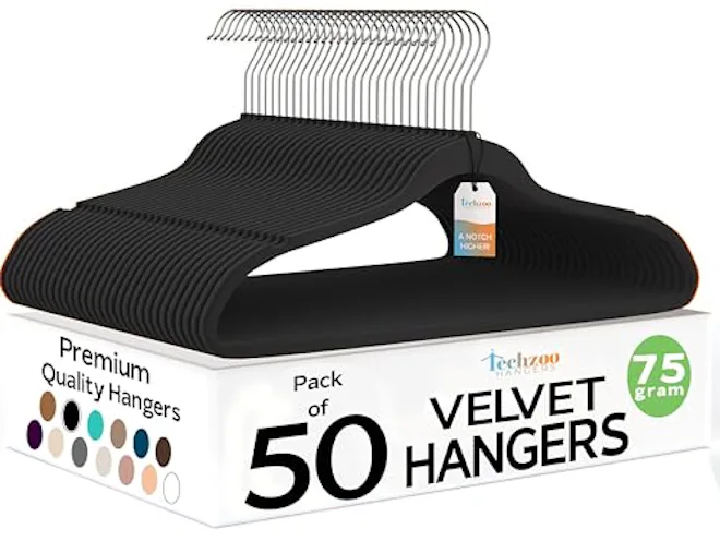 Techzoo Velvet Hangers (50-Pack)