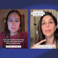 How to tell if your body is stuck in stress mode using the "three swallow" test.