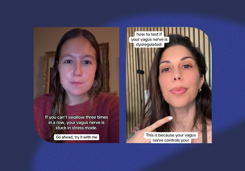 How to tell if your body is stuck in stress mode using the "three swallow" test.