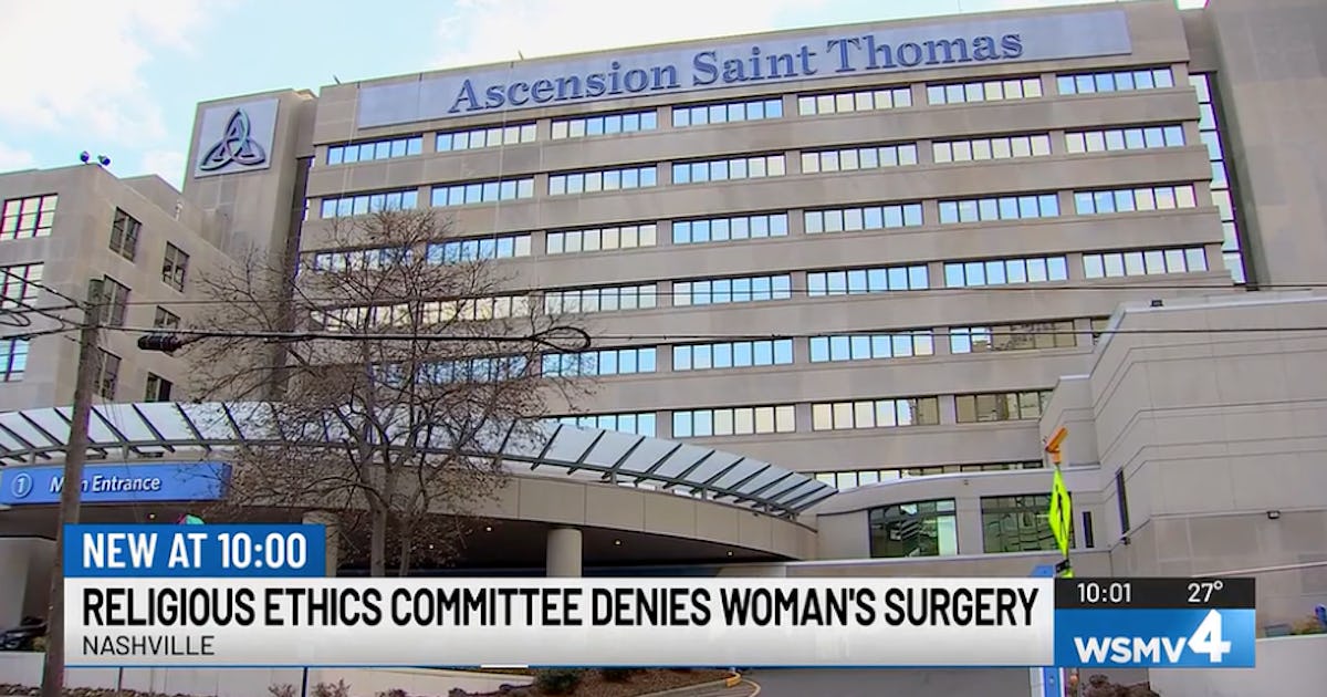 A Woman's Sterilization Surgery Was Canceled In Pre-Op By The Hospital's Religious Ethics Committee