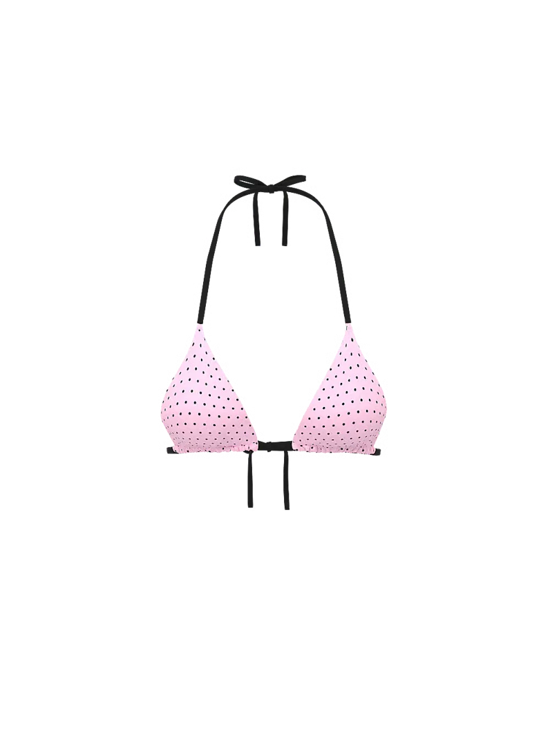 Cape May Bikini Top in Pink Dot