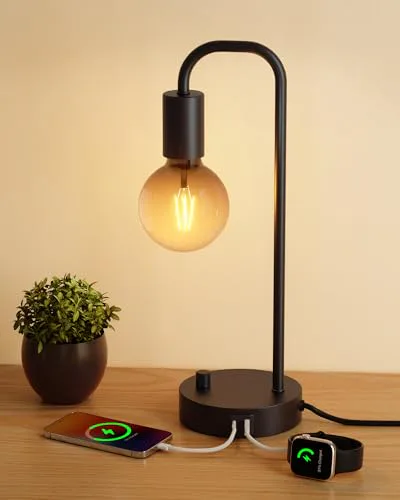 ONEWISH Industrial Table Lamp