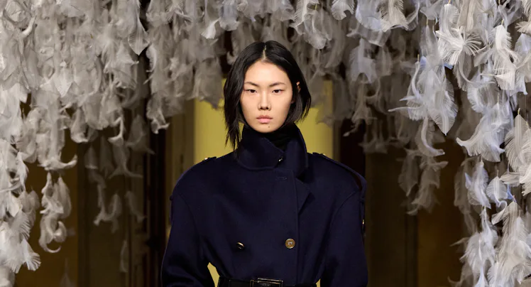 a look from elisabetta franchi's fall 2026 runway show at milan fashion week