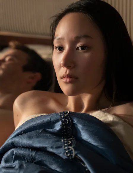 Yerin Ha discusses the bathtub sex scene in 'Bridgerton' Season 4.