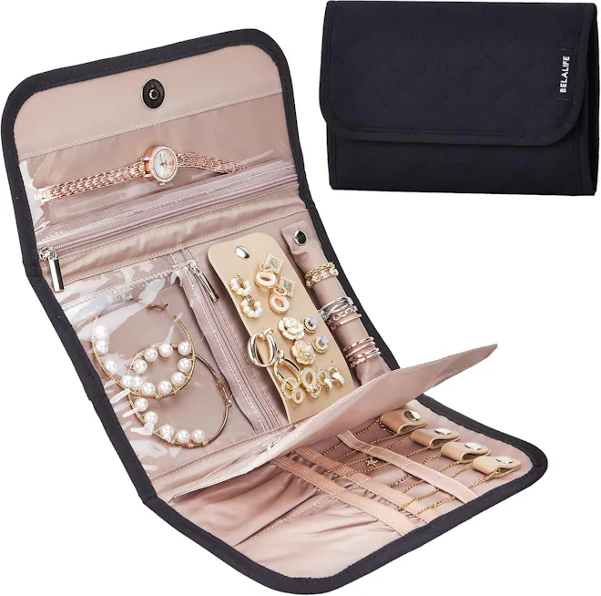 BELALIFE Travel Jewelry Case Organizer