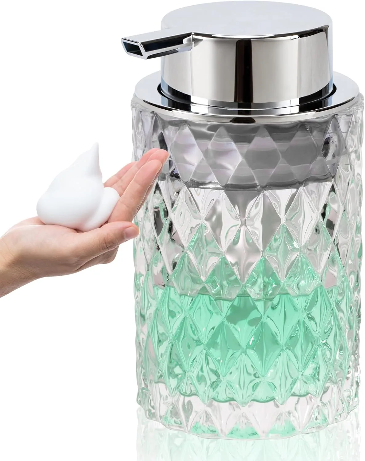 TOOZFO Glass Soap Dispenser