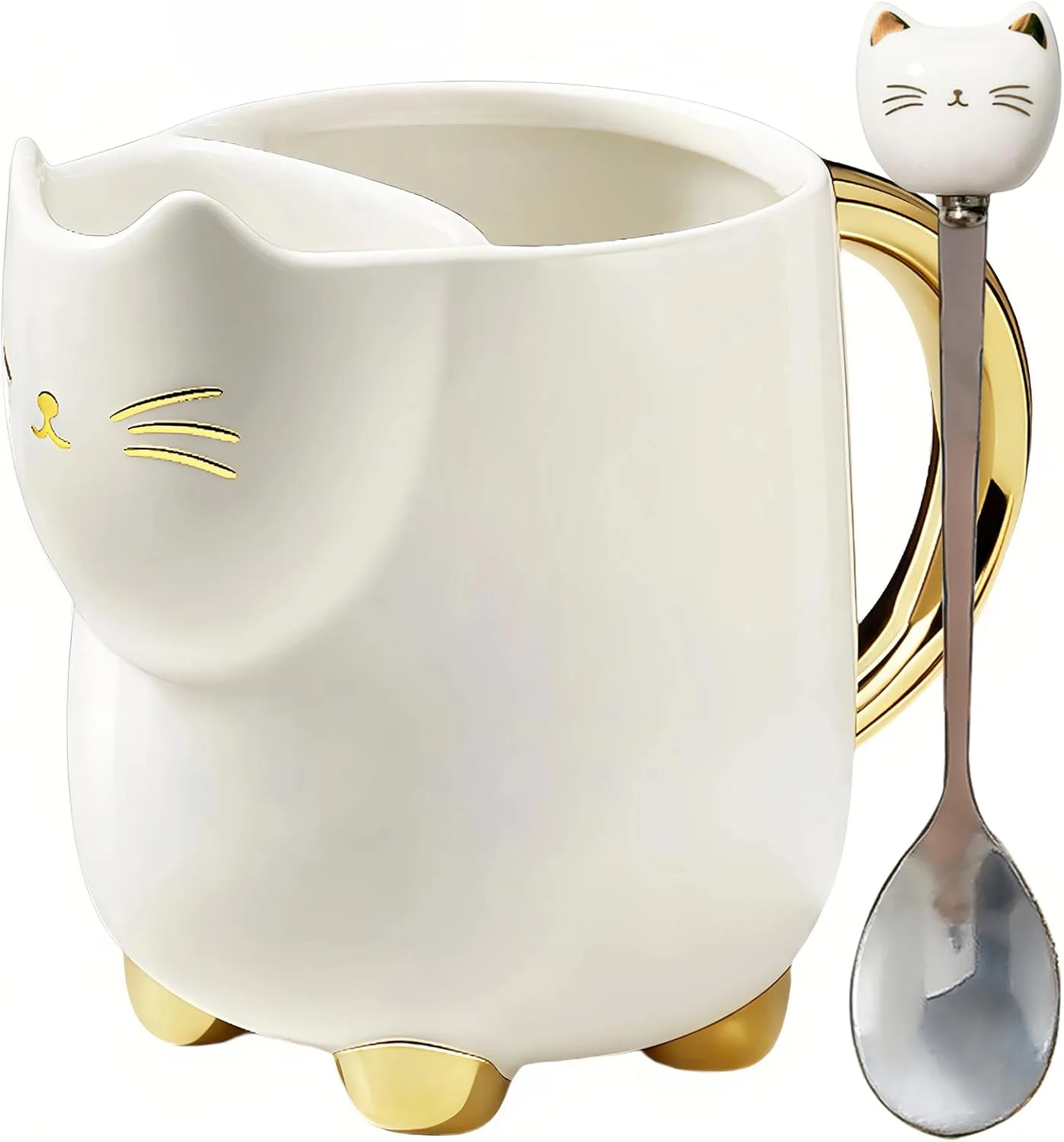 Yuwu Mug with Tea Bag Holder & Spoon