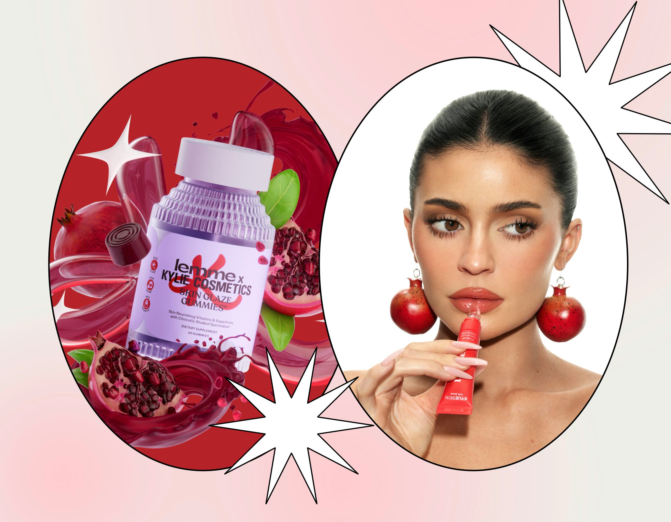 I tried Lemme's first-ever Kylie Cosmetics collab and Kylie Jenner's new Pomegranate Lip Butter. 