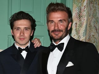 Brooklyn Beckham covered up his tattoo for his dad, David.