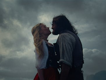 Margot Robbie and Jacob Elordi in Wuthering Heights