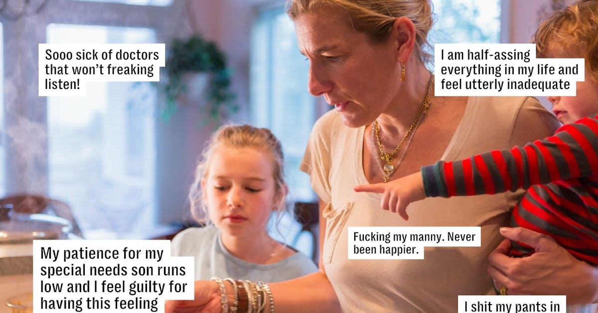 "F*cking My Manny, Never Been Happier" & 41 Other Mom Confessions