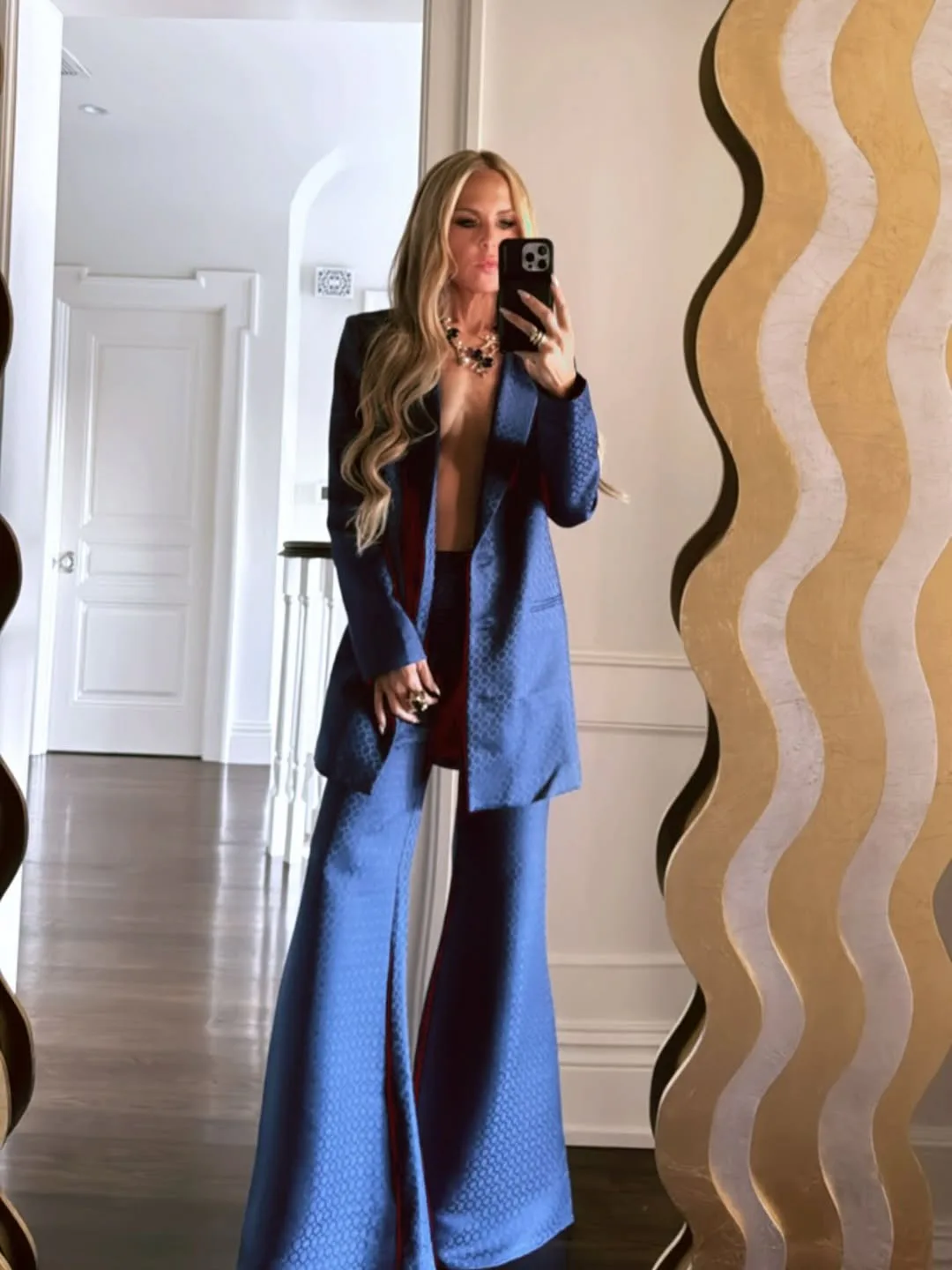 rachel zoe blue suit
