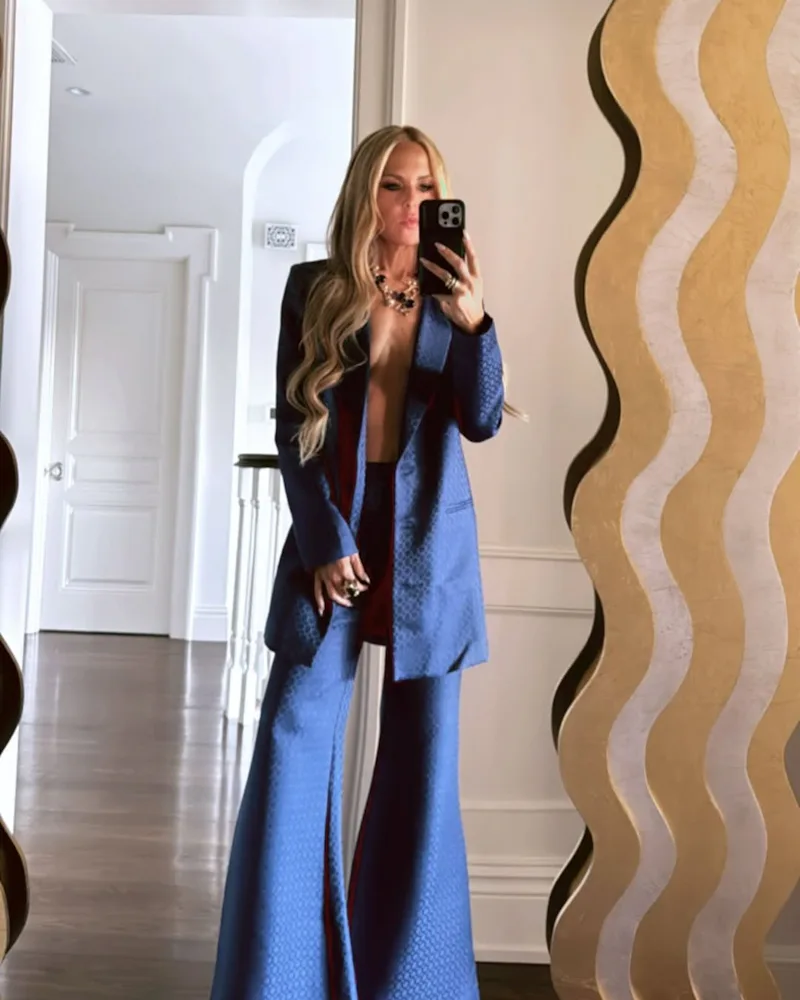rachel zoe blue suit