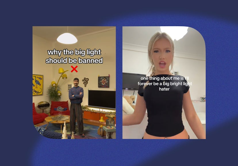 Here's why you hate using the "big light" at home, according to a therapist.