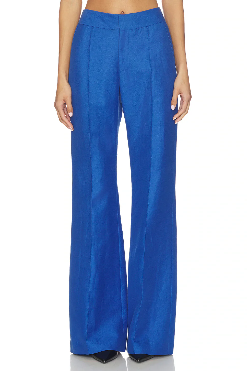 Wide Leg Pintuck Trouser