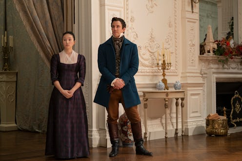 Yerin Ha and Luke Thompson in 'Bridgerton' Season 4.