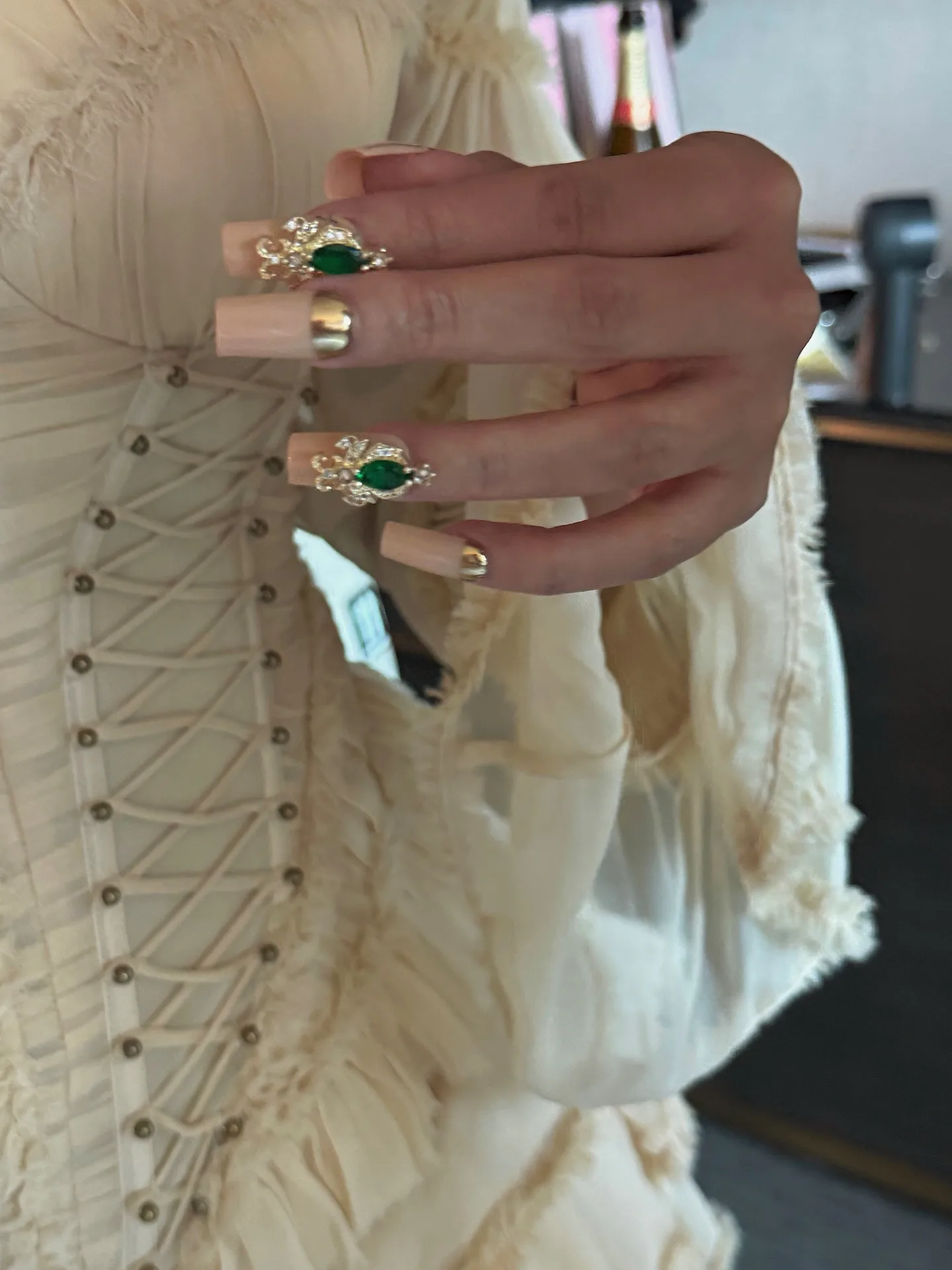 Close up of Cardi B's nails