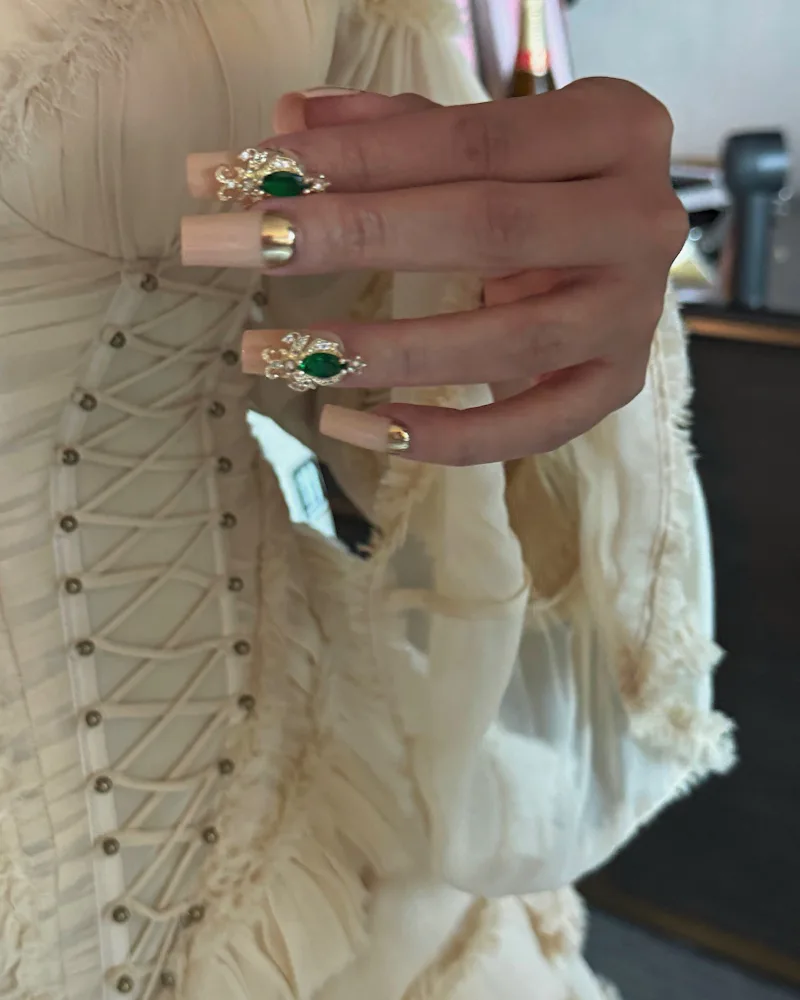 Close up of Cardi B's nails
