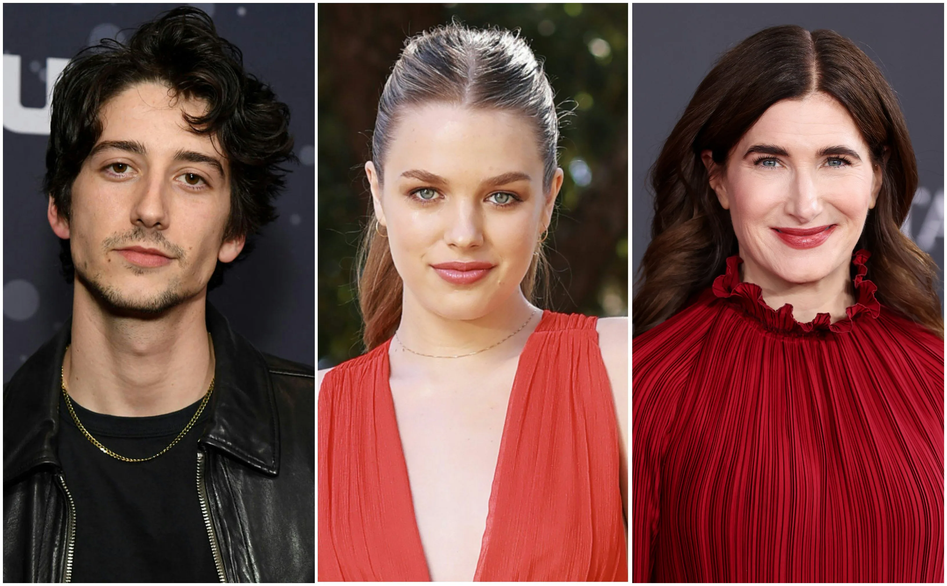 Milo Manheim, Teagan Croft, and Kathryn Hahn