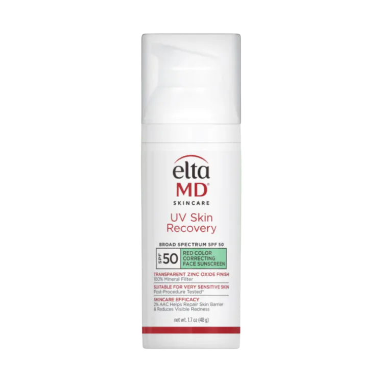 UV Skin Recovery Red Color Correcting Green Tint Broad Spectrum SPF 50