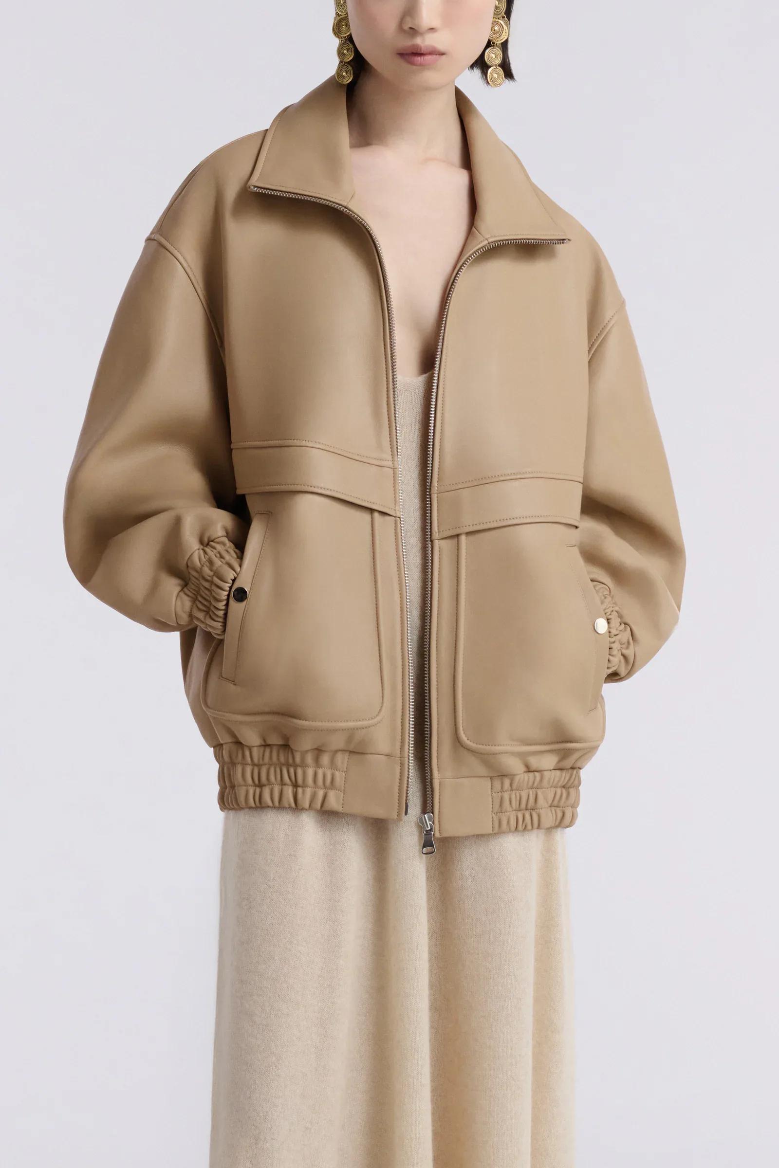 Beck Modern Leather Bomber