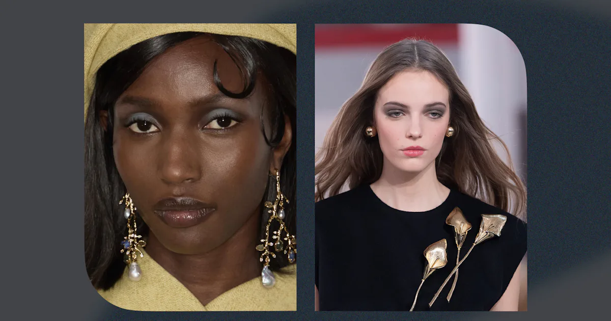 Gray Eyeshadow Is The '90s Makeup Trend That Dominated Fashion Month