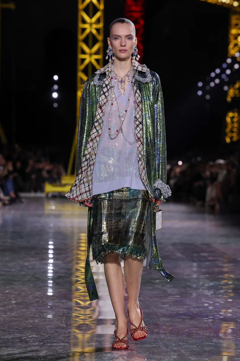 Penelope Ternes walks the runway during the Chanel Womenswear Fall/Winter 2026-2027 show as part of ...