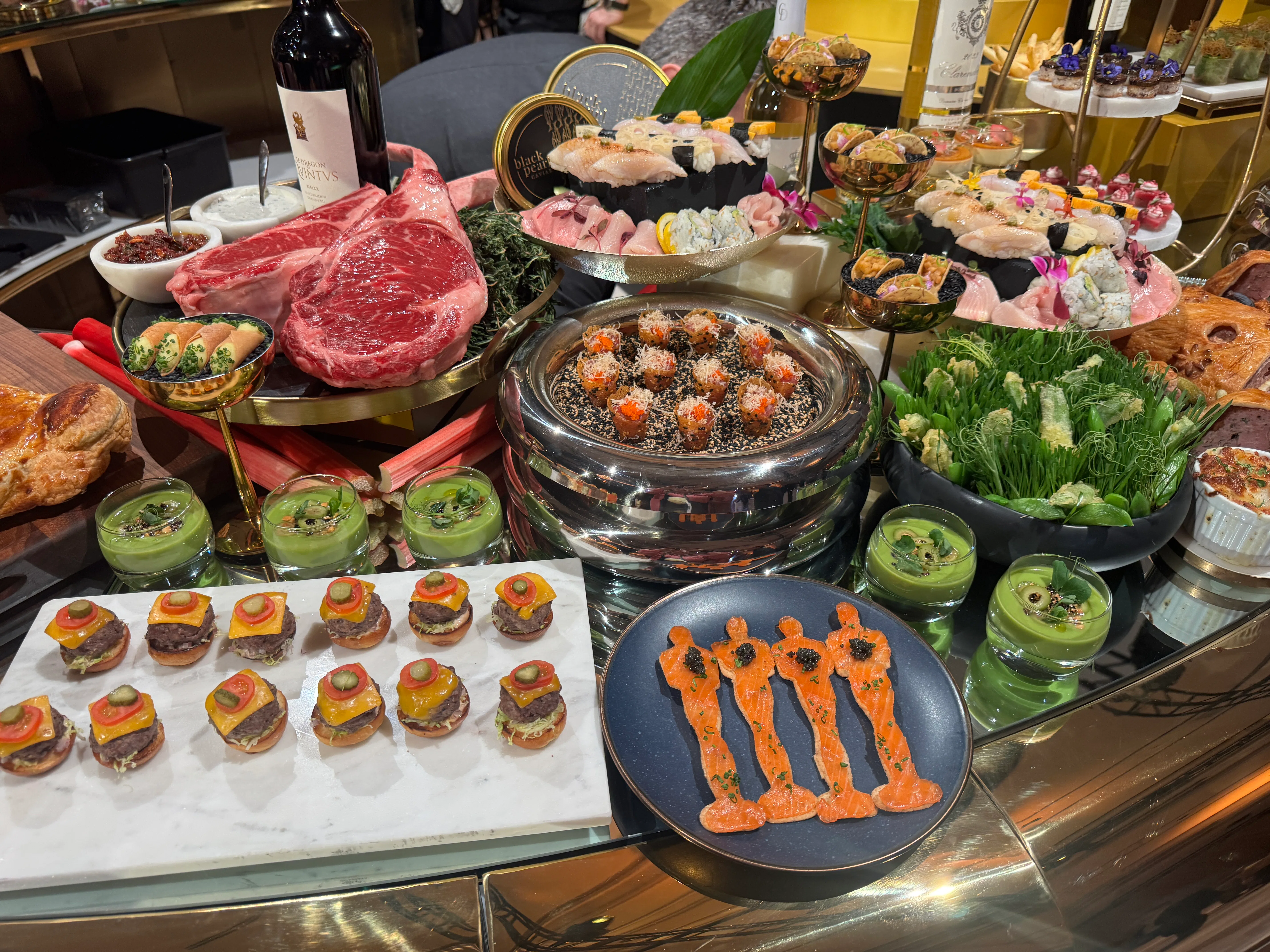 I tried Wolfgang Puck's food at the Governors Ball preview. 
