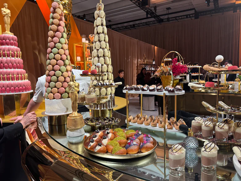 I tried food at the Oscars Governors Ball preview.