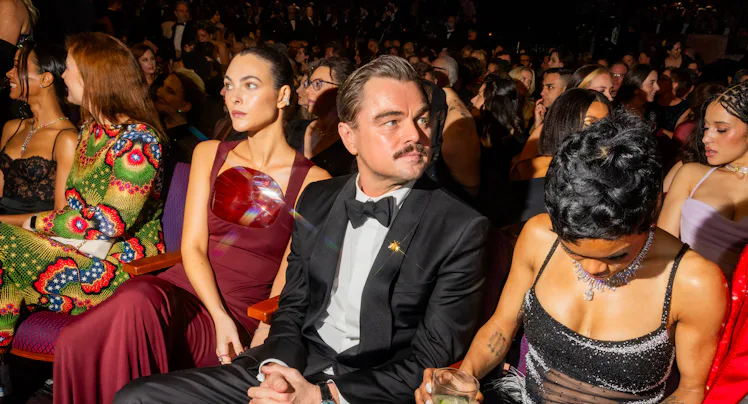 Leonardo DiCaprio attends the 98th Annual Oscars at Dolby Theatre on March 15, 2026 in Hollywood, Ca...