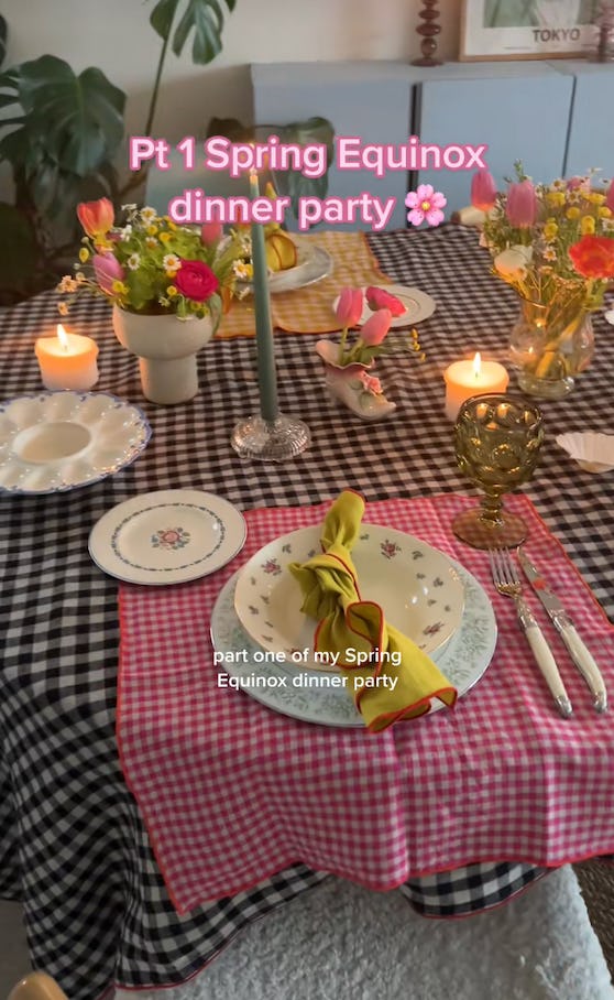 Host a spring equinox party.