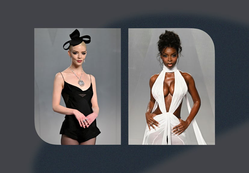 Anya Taylor-Joy and Olandria Carthen in naked looks at 'Vanity Fair's 2026 Oscars after-party.