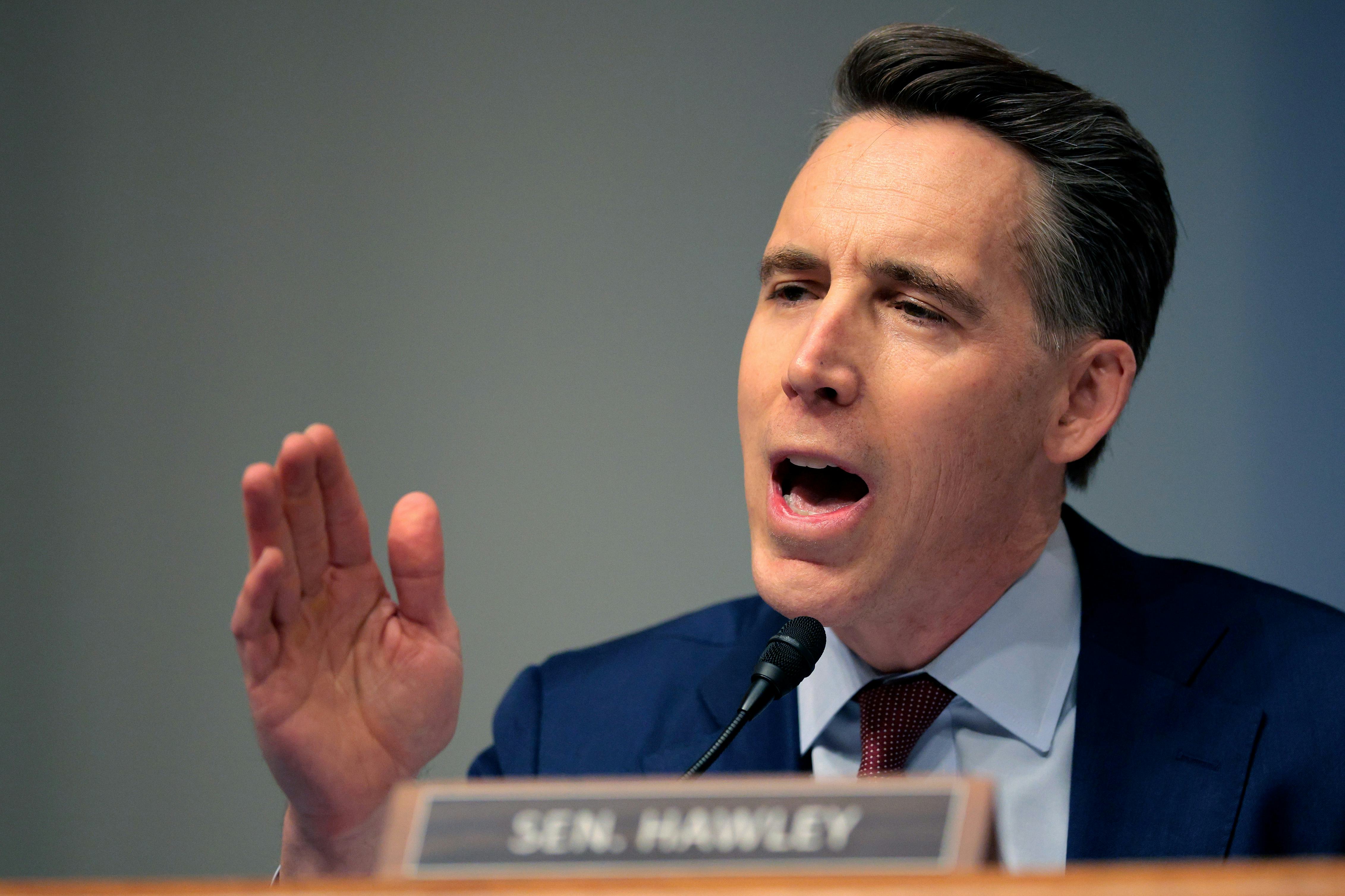 Sen. Josh Hawley of Missouri. 