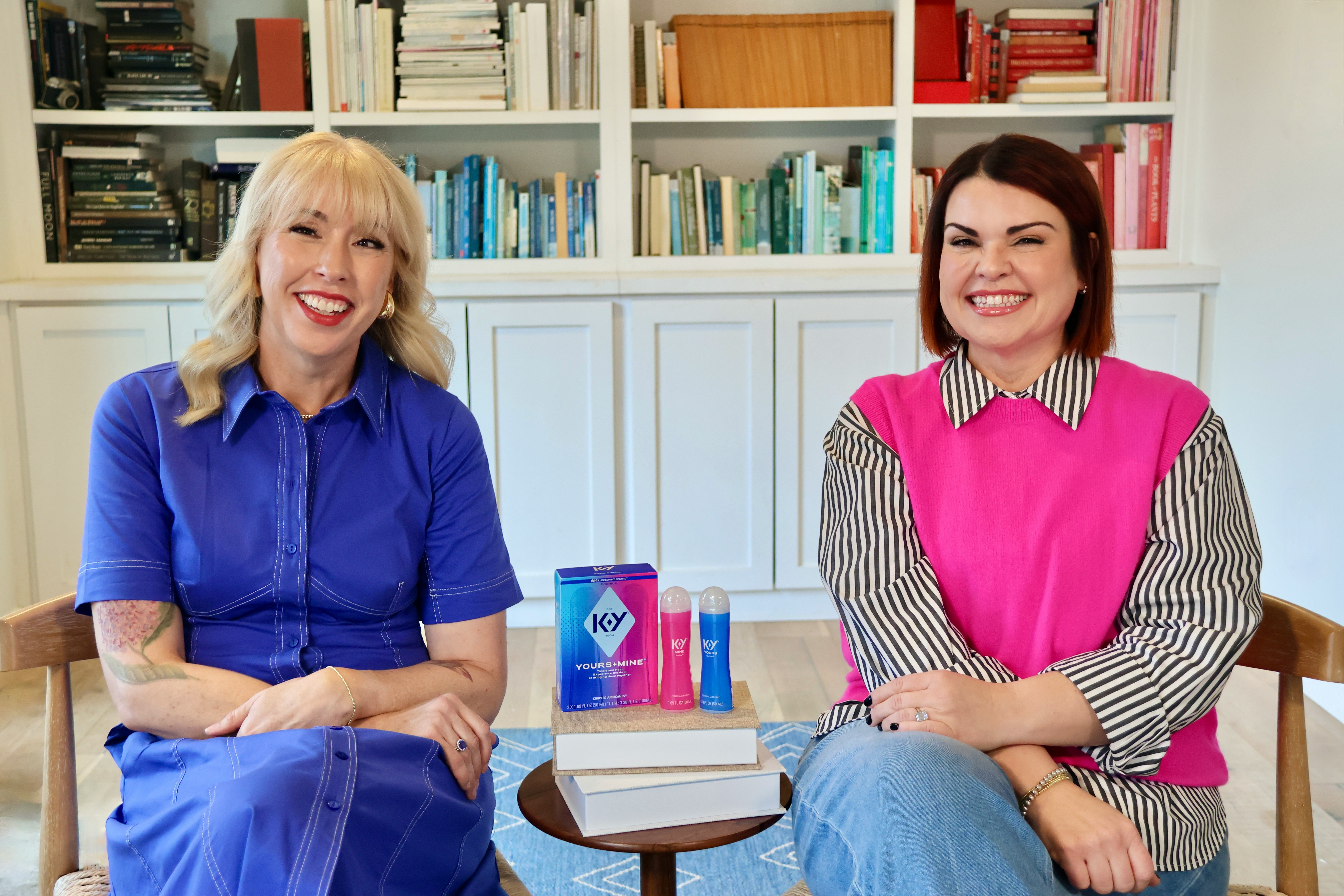 Romance co-authors Christina Hobbs and Lauren Billings promote K-Y Lube during a recent interview wi...