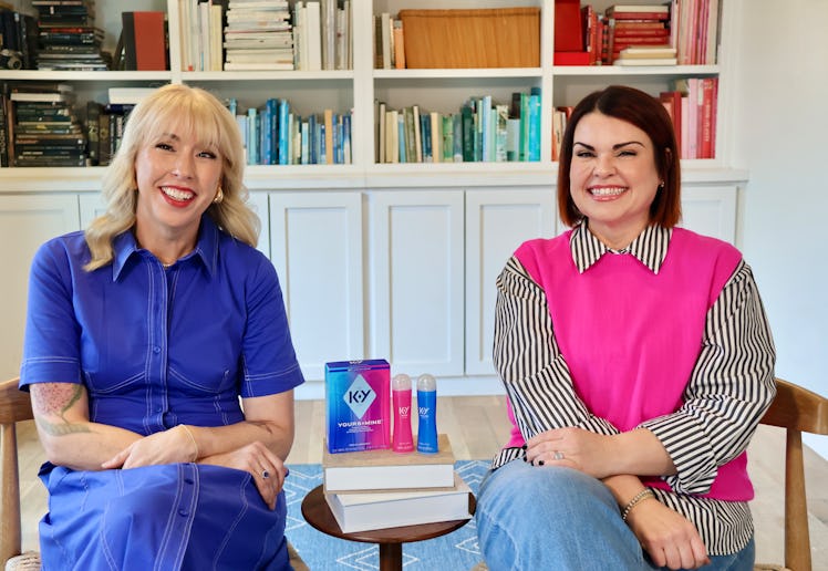 Romance co-authors Christina Hobbs and Lauren Billings promote K-Y Lube during a recent interview wi...